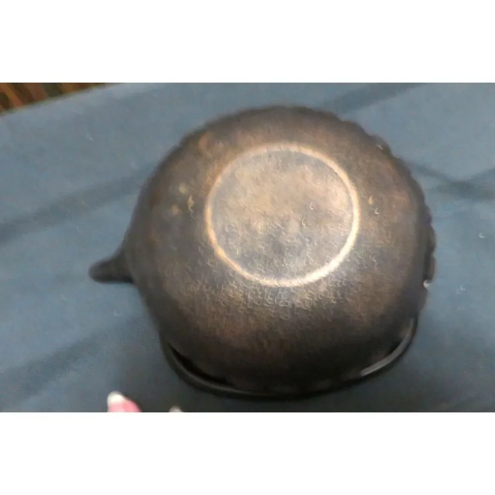 Vintage Japanese Cast Iron Teapot with Handle Bird Pelican Design